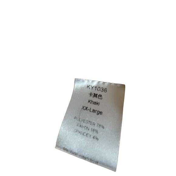 BLAZER COAT Womens XXL Khaki Stretch Double Breasted Classy Workwear - Picture 15 of 15